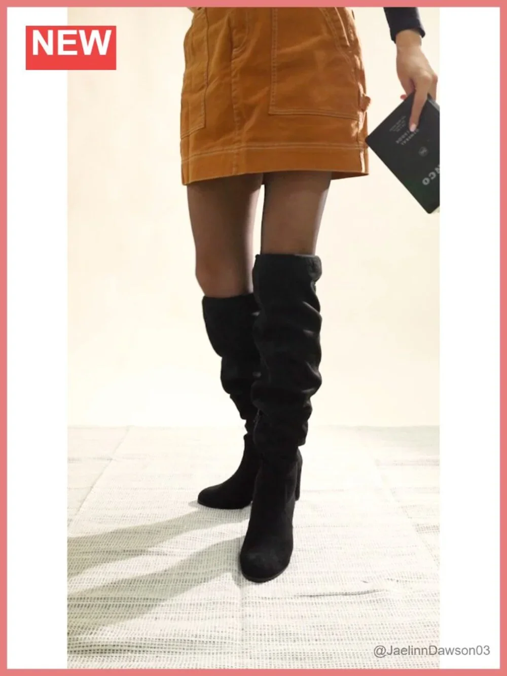 Over-the-Knee Suede Boots - Chunky Heel Thigh-High Autumn Style