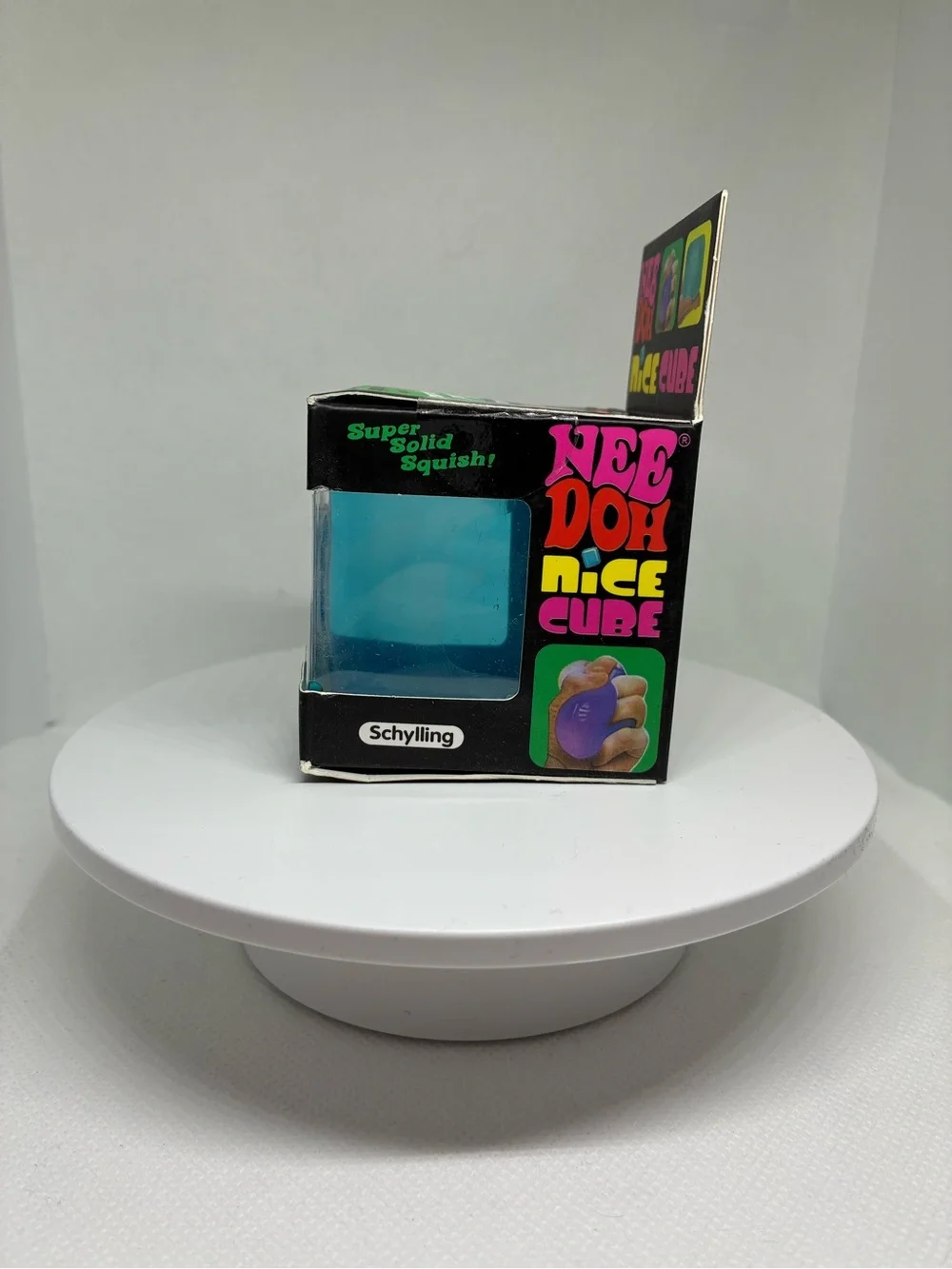 🧊 NeeDoh Nice Cube – Blue Super Solid Squish! 💙