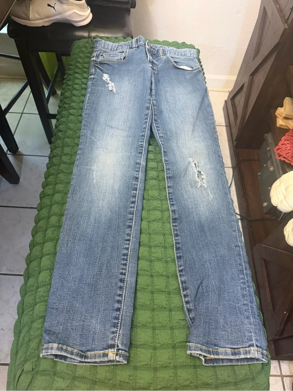 GAP Medium Blue Distressed Kids Jeans