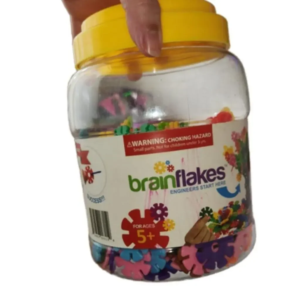 VIAHART Official Brain Flakes Interlocking Plastic Disc STEM Set || EUC