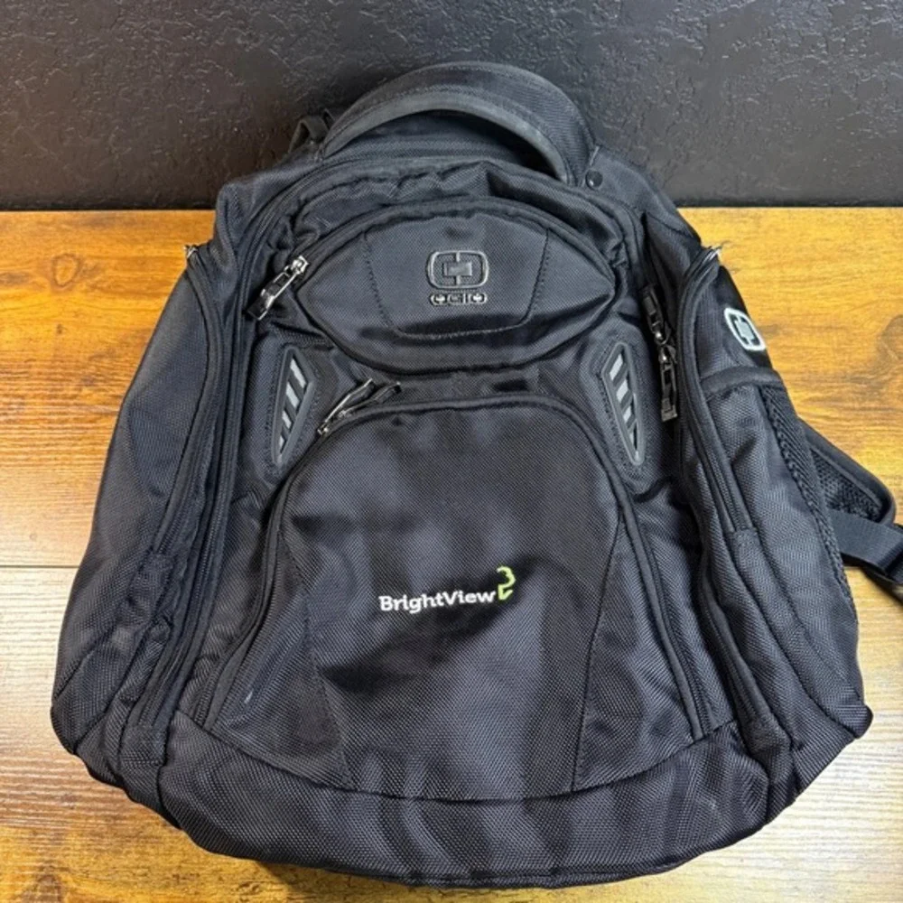 OGIO BrightView Black Ballistic Nylon‎ Laptop Backpack Unisex One Size
