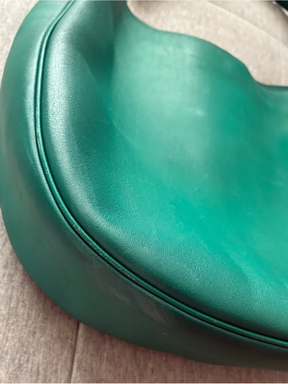 Coach green leather