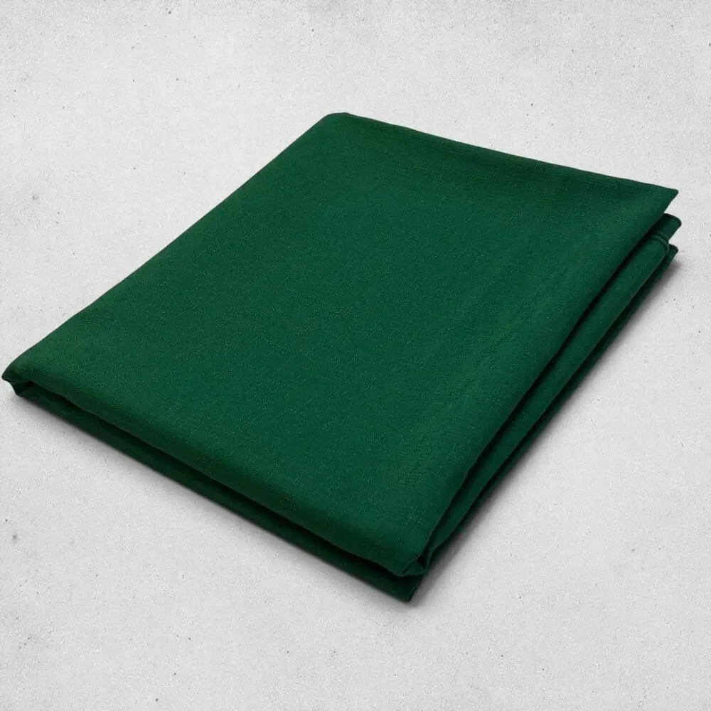 Oblong Tablecloth 60x101 Hunter Green Oval Polyester Blend Event Dining Festive