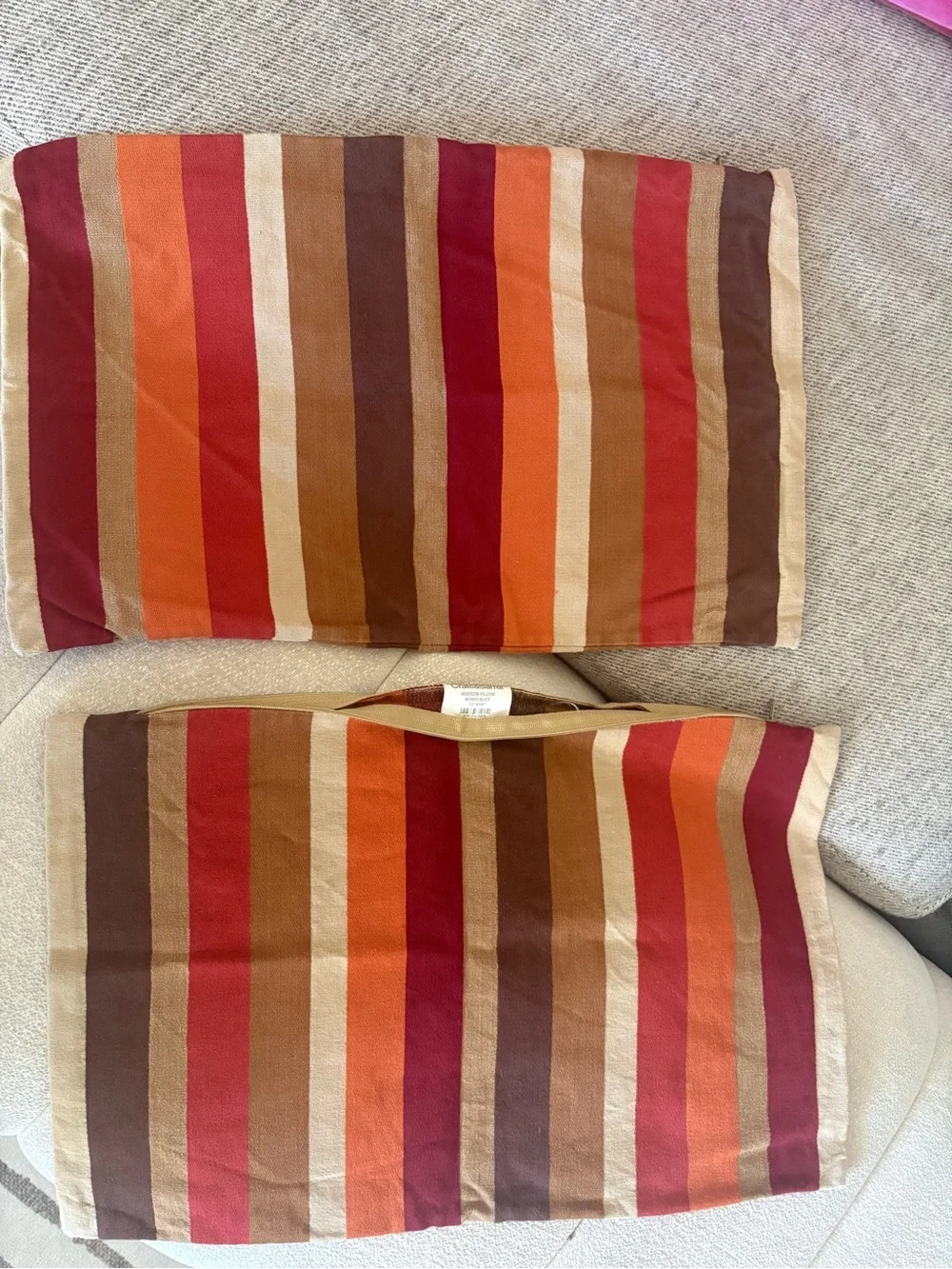 Crate and Barrel Pillow Covers set of 2