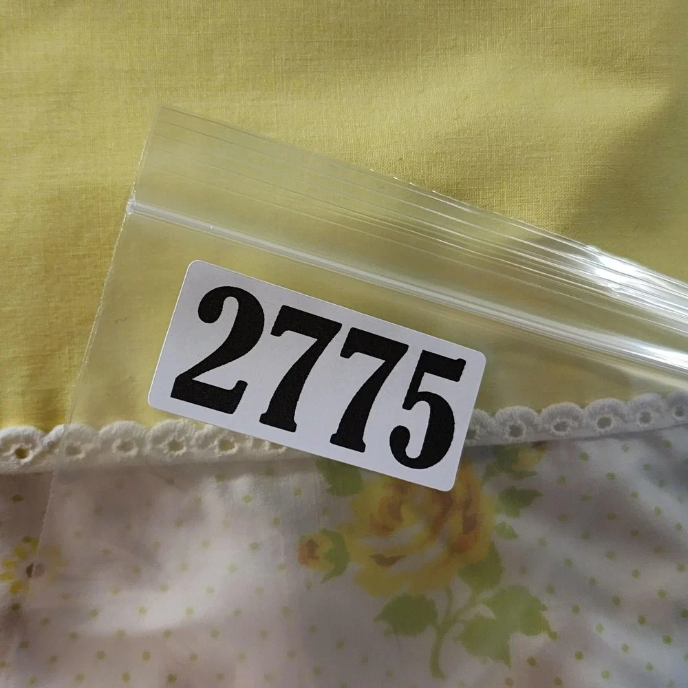 Vintage Wamsutta Yellow Rose Floral Sheet Set Double Flat Fitted‎ Ultra Percale