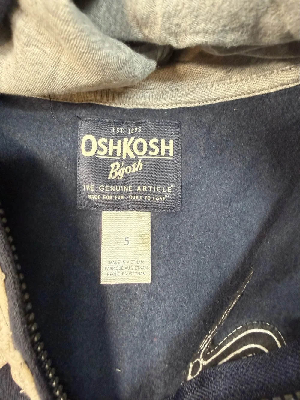 OshKosh Bgosh classic zip