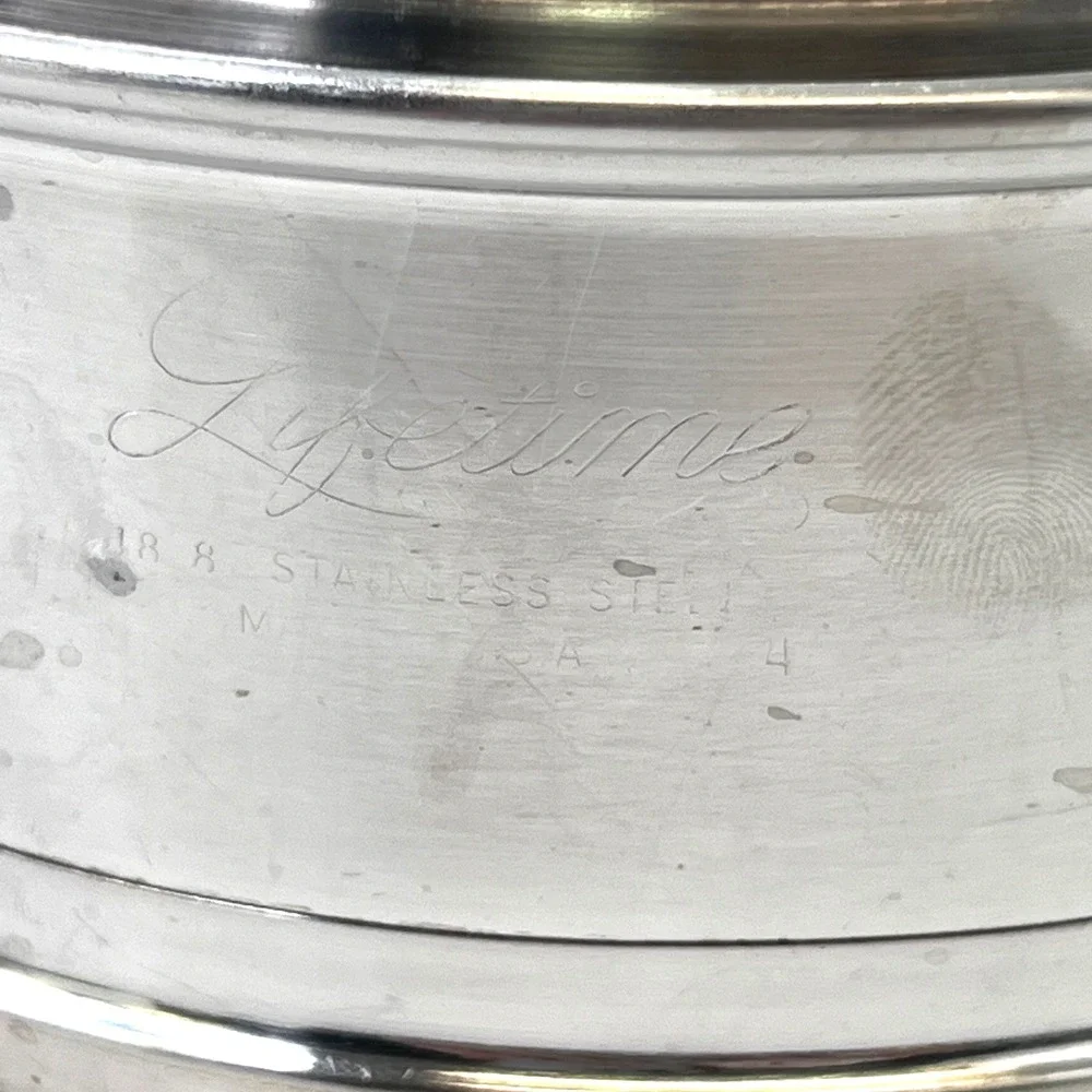 Lifetime stainless steel