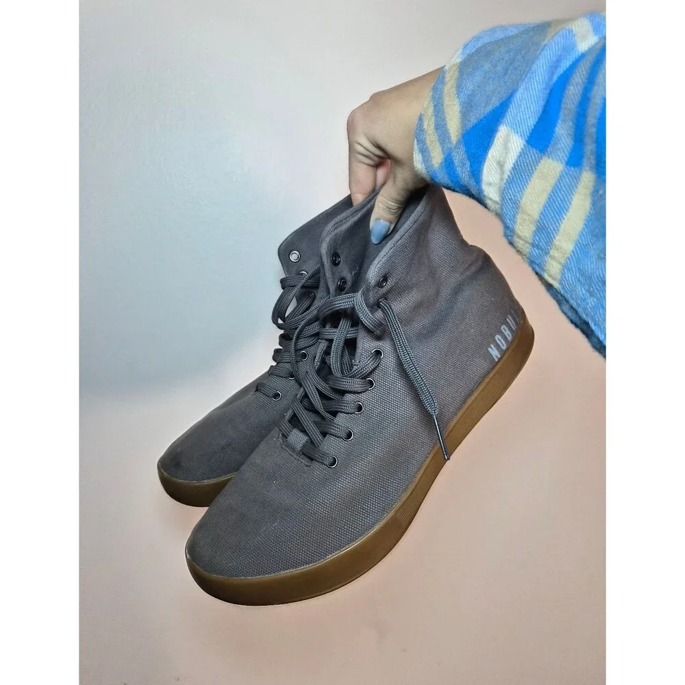 Nobull Men's Grey and Brown Boots