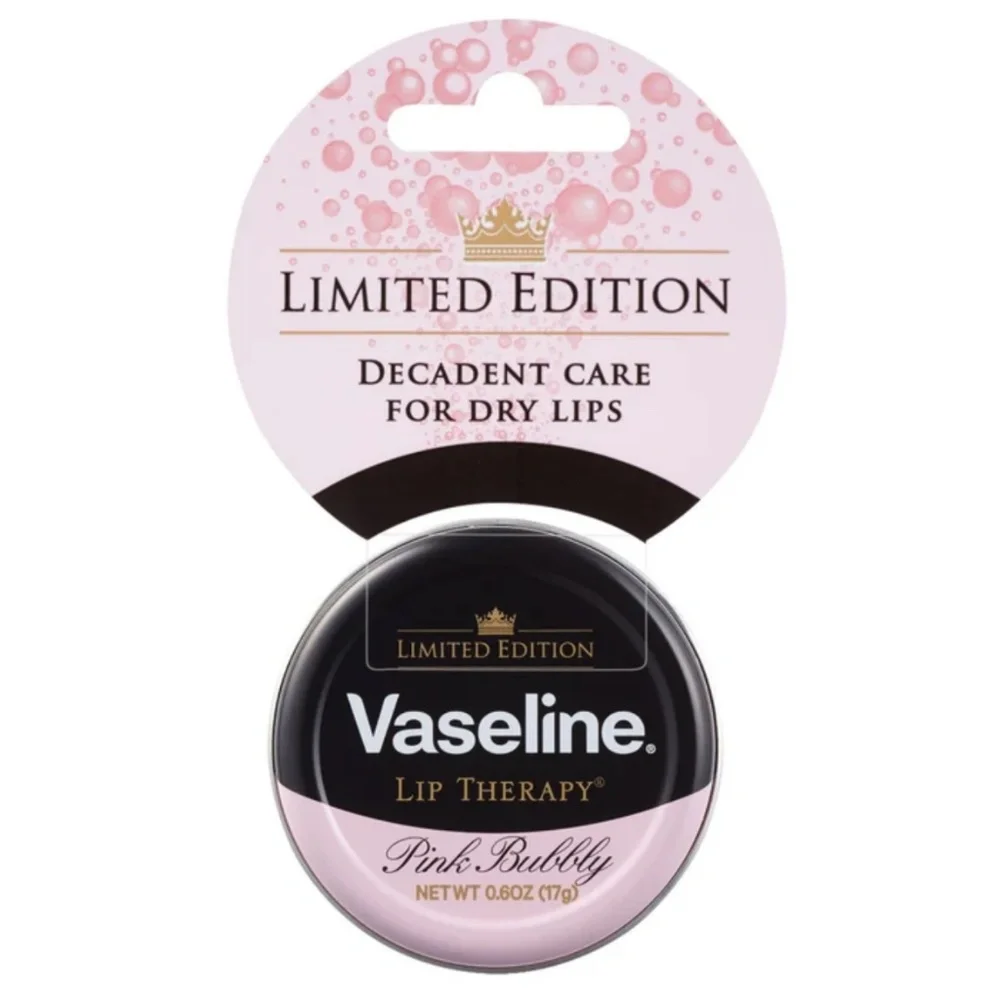 LIMITED EDITION Vaseline Lip Therapy Pink Bubbly – 0.6 oz Tin
