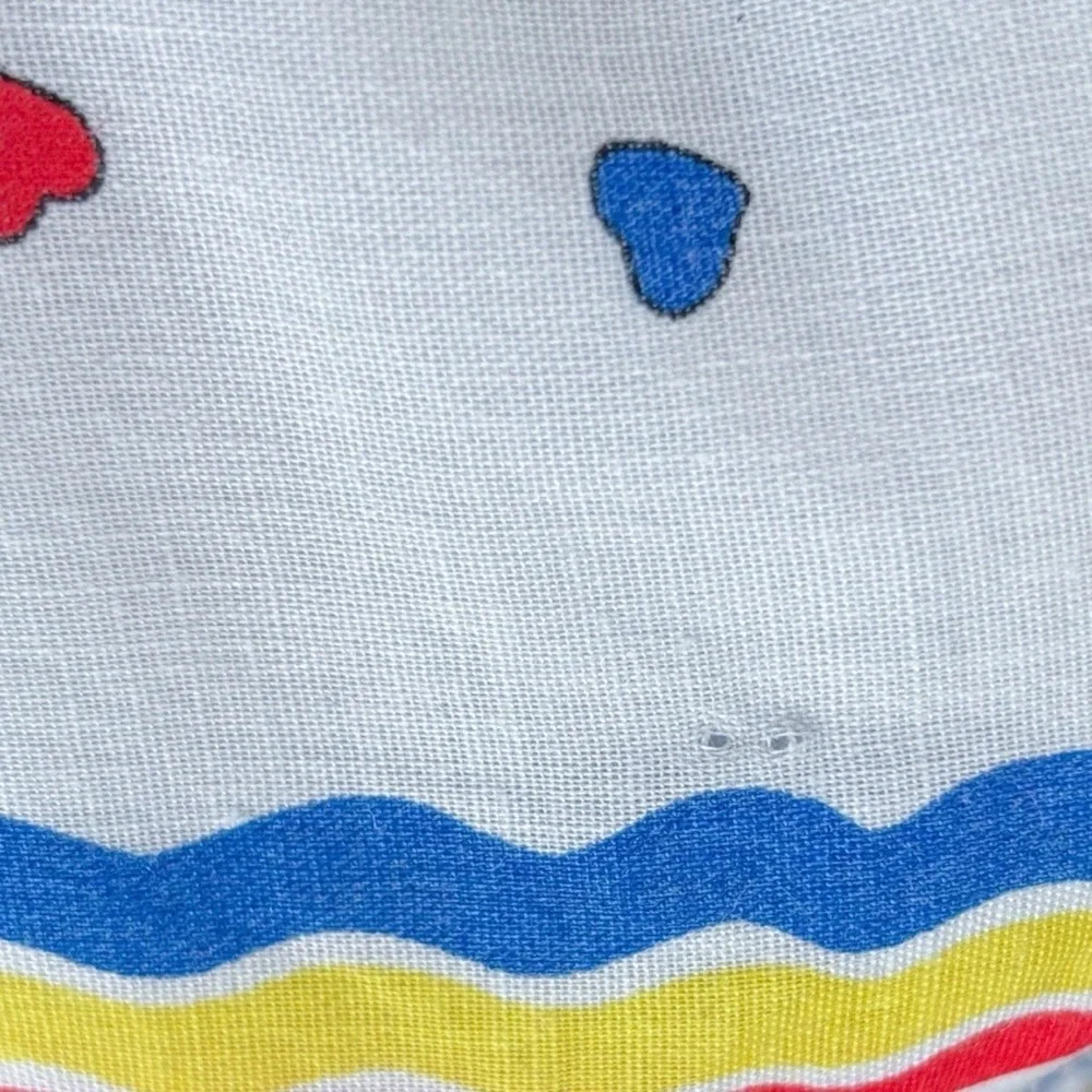 Vintage Rubber Ducky Baby Handmade Quilt Blanket Ducks Colorful Whimsical Fun