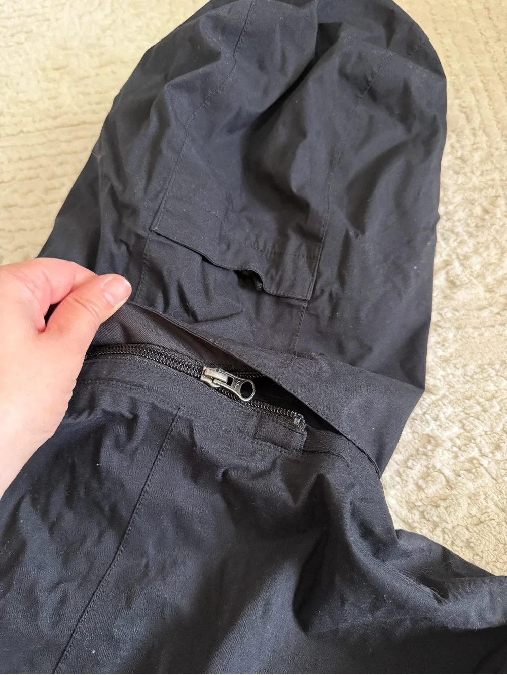 The North Face Men's Black Hooded Rain Jacket