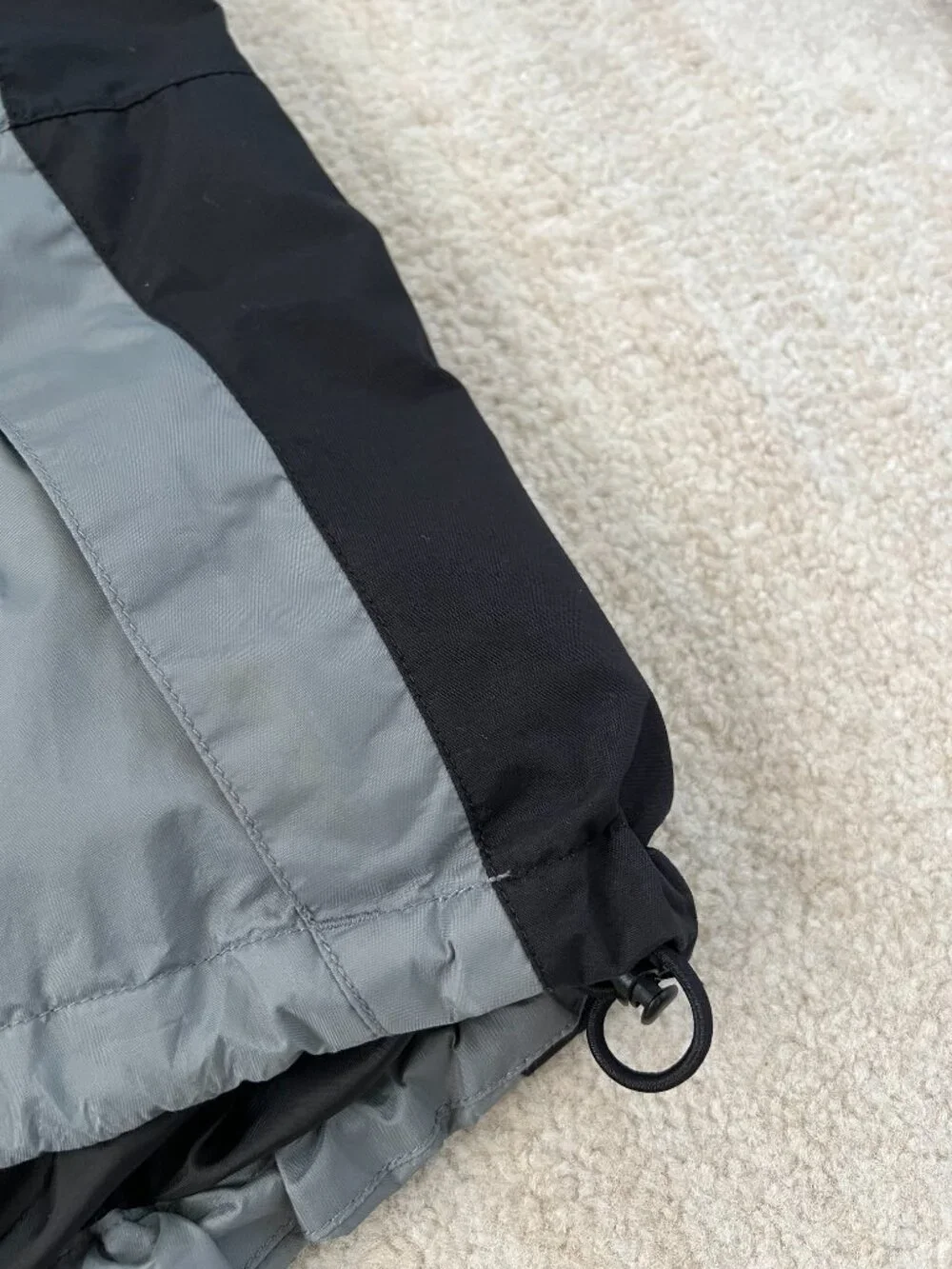 Vintage 90s The North Face GoreTex Mountain Jacket S Grey Black Packable Parka