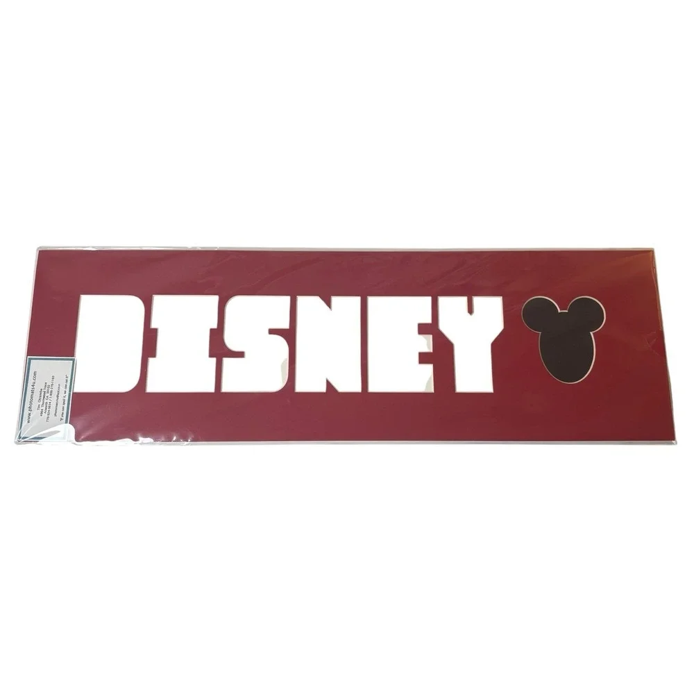 Disney Photo Mat Laser Cut Letters Mickey Icon 26