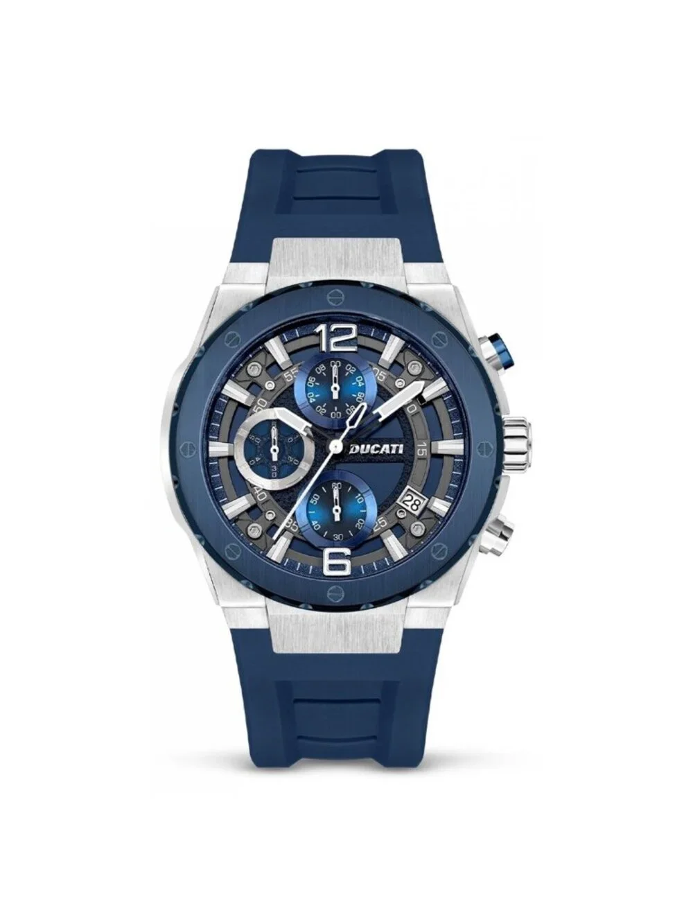 NWT Ducati Chronograph Quartz Blue Dial Men's Watch