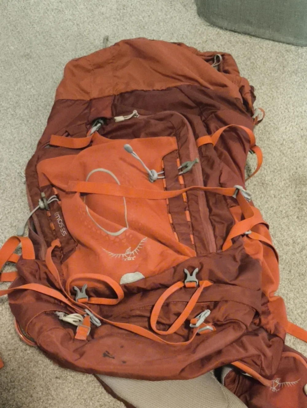 OSPREY Rust Orange  Technical Backpack L