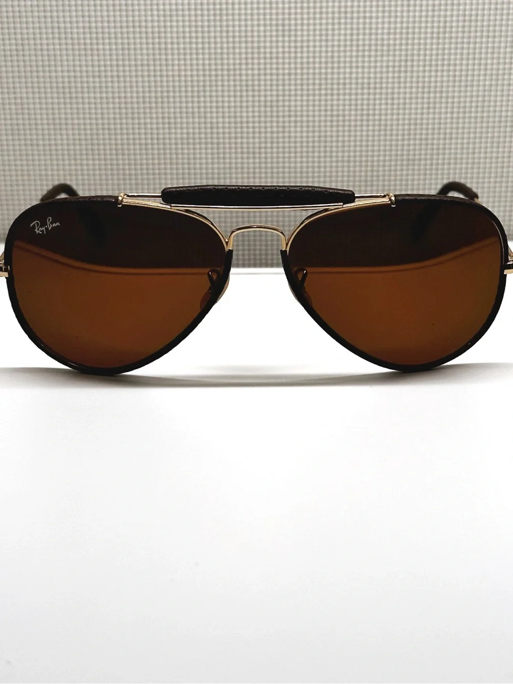 Ray-Ban minimally leather