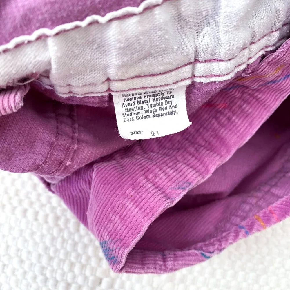 Vintage‎ Osh Kosh Vestbak One-Piece Overall Pink Corduroy Kid's Girl's Size 2T