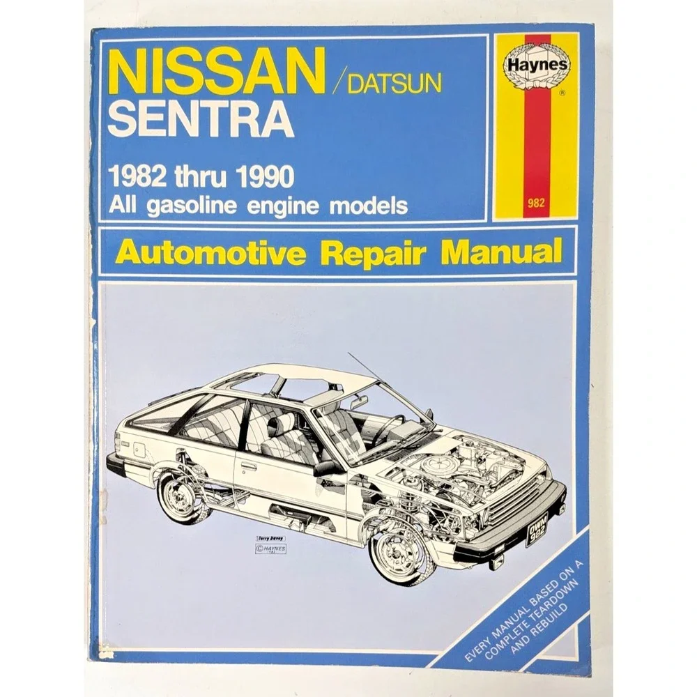 Nissan Datsun Sentra 1982-1990 Haynes Automotive Repair Manual Gasoline #982