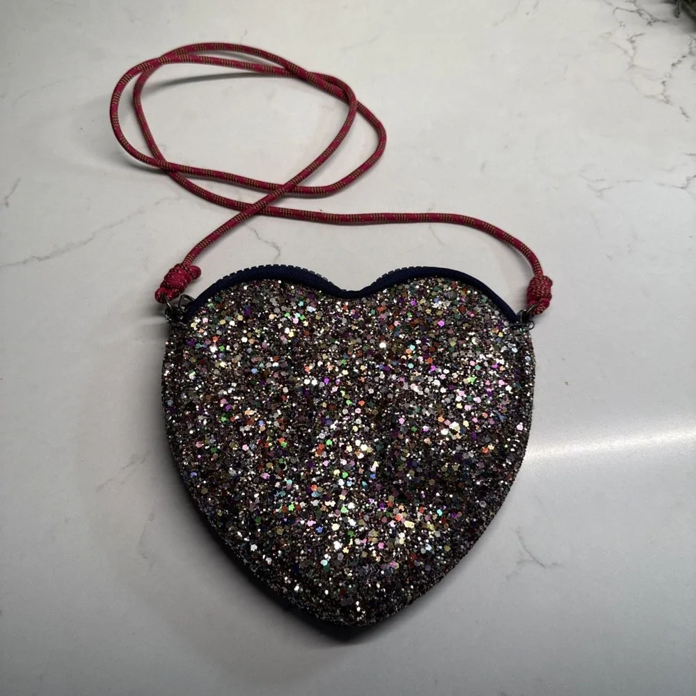 Crewcuts Purse Heart‎ Glitter Multicolor