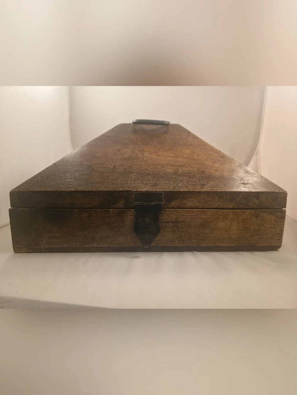 Antique Wooden Nettoor Petti Box – Vintage Indian Dowry Jewelry Chest