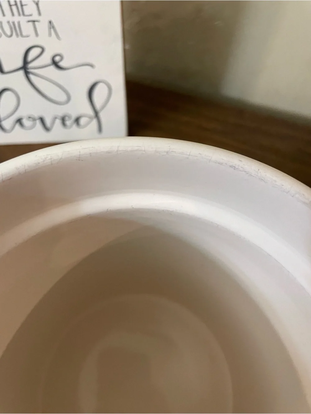 Rae Dunn White 'COOK' Ceramic Utensil Crock