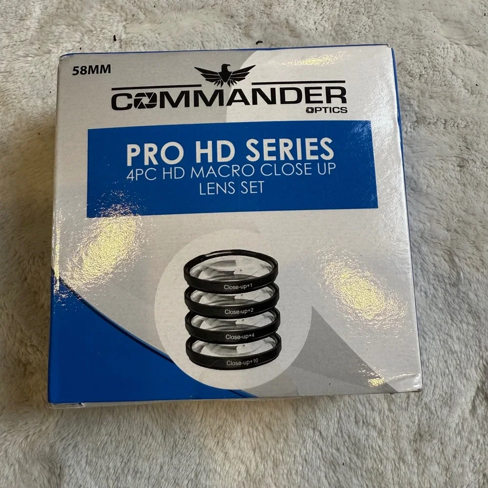 Commander Optics Pro HD Series 58MM‎ 4 Piece Macro Close Up Lens Set