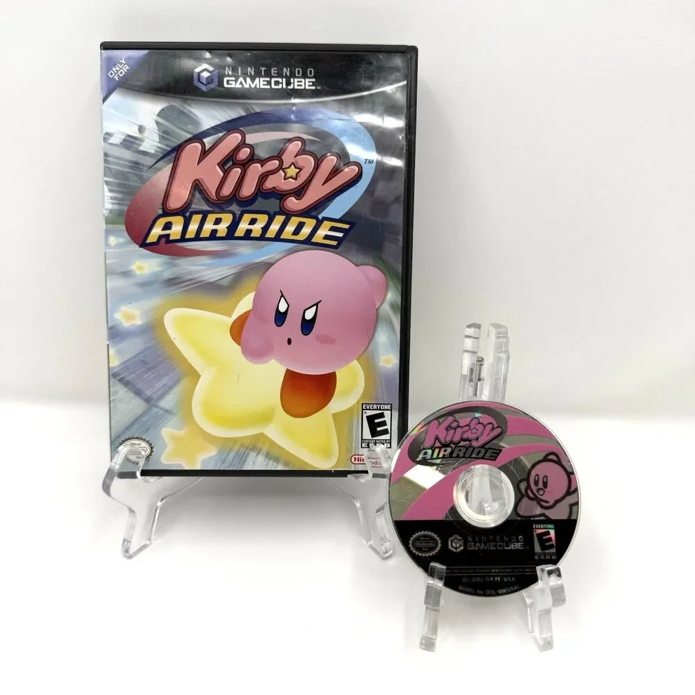 Kirby Air Ride Nintendo GameCube GCN 2003 Black Label No Manual Tested