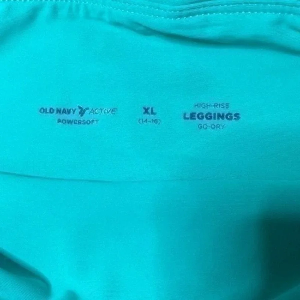 NWT‎ girls XL turquoise leggings old navy active kids