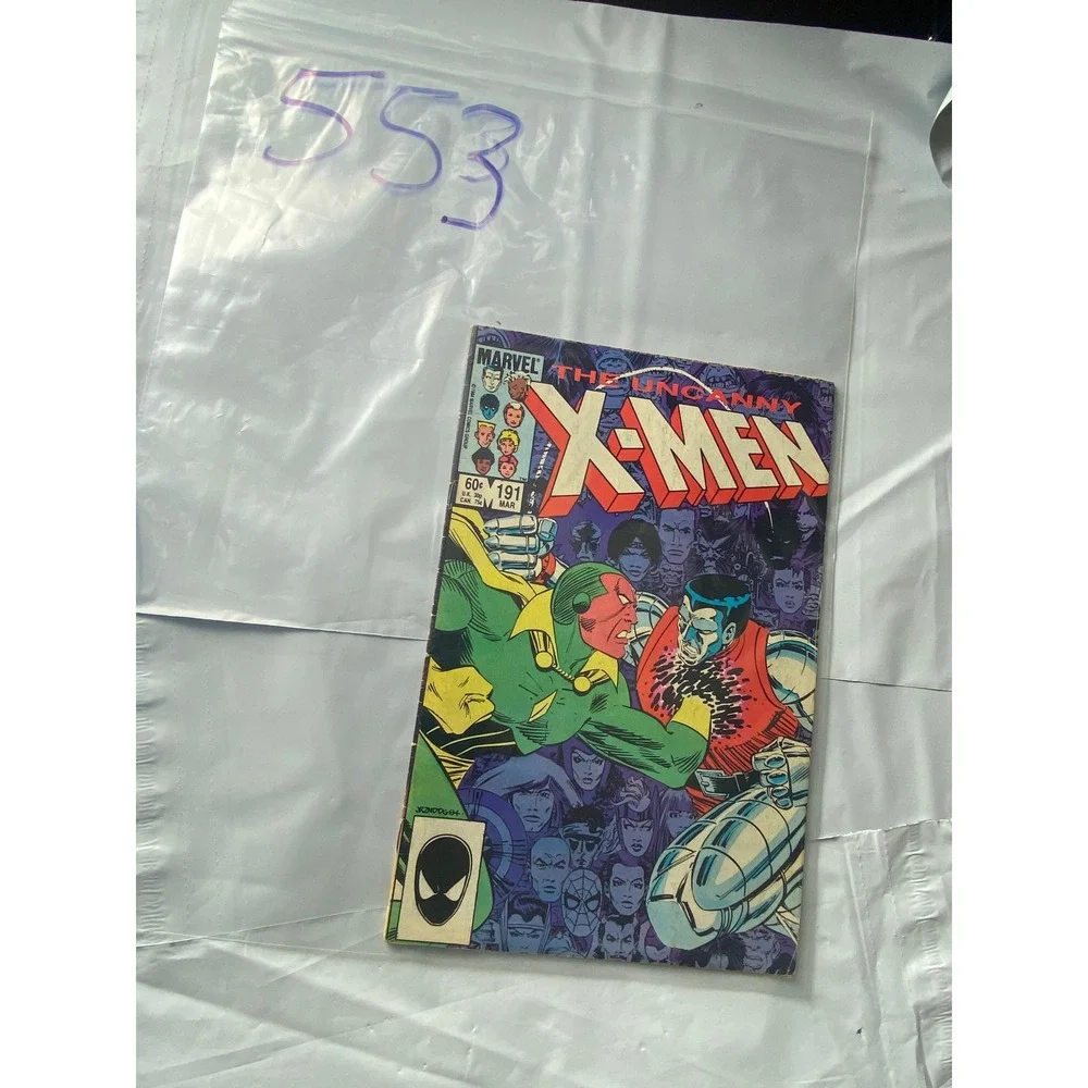 The Uncanny X Men‎ 191 Marvel Comic Book Vision Colossus Cover