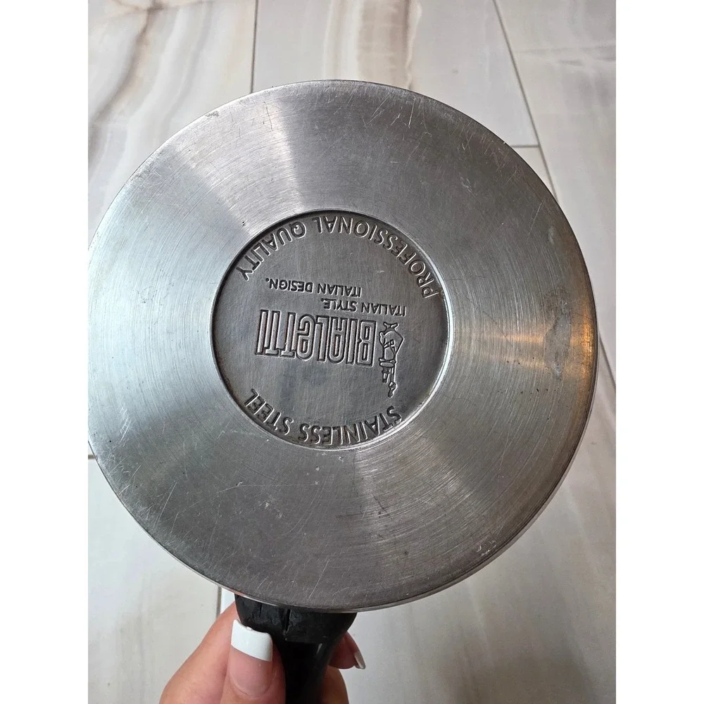 Bialetti Stainless Steel Saucepan 5.5 Inch Italian Design Professional A2‎
