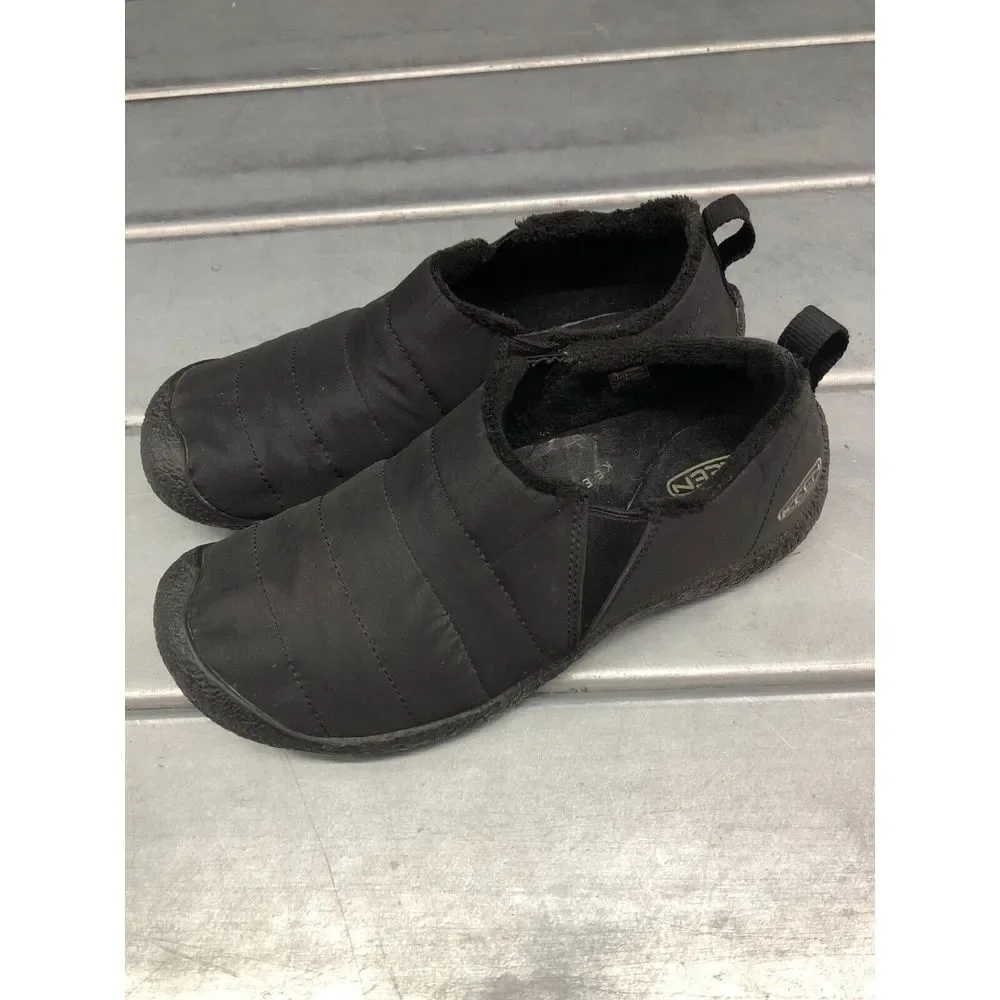 Keen Howser Slide Shoes Mens US 8.5 UK 7.5 Black Slip On Comfort Flat‎ Casual