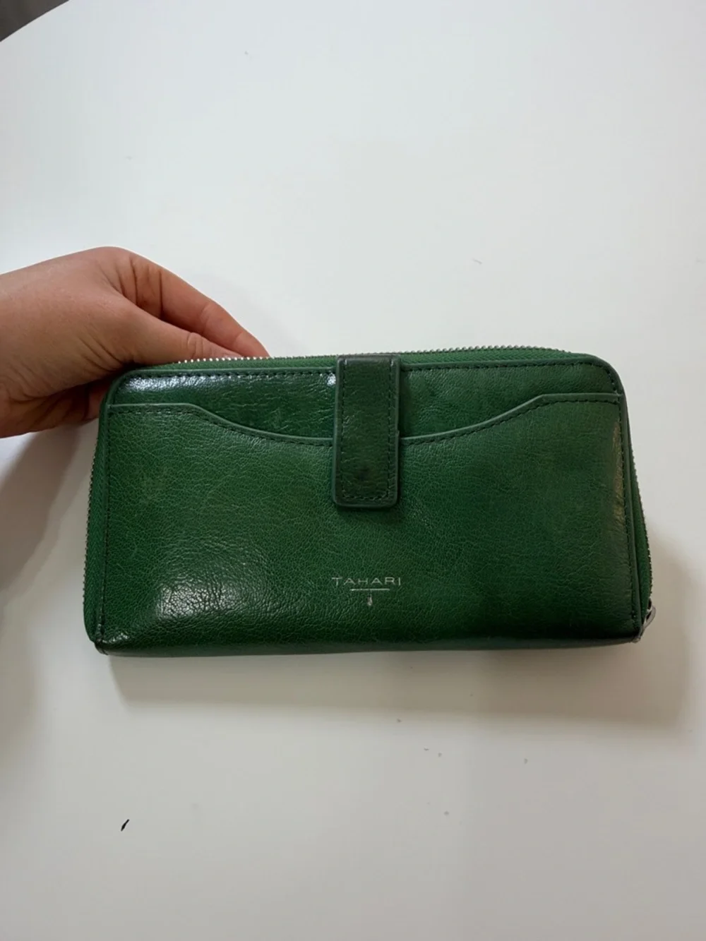 Tahari smooth leather