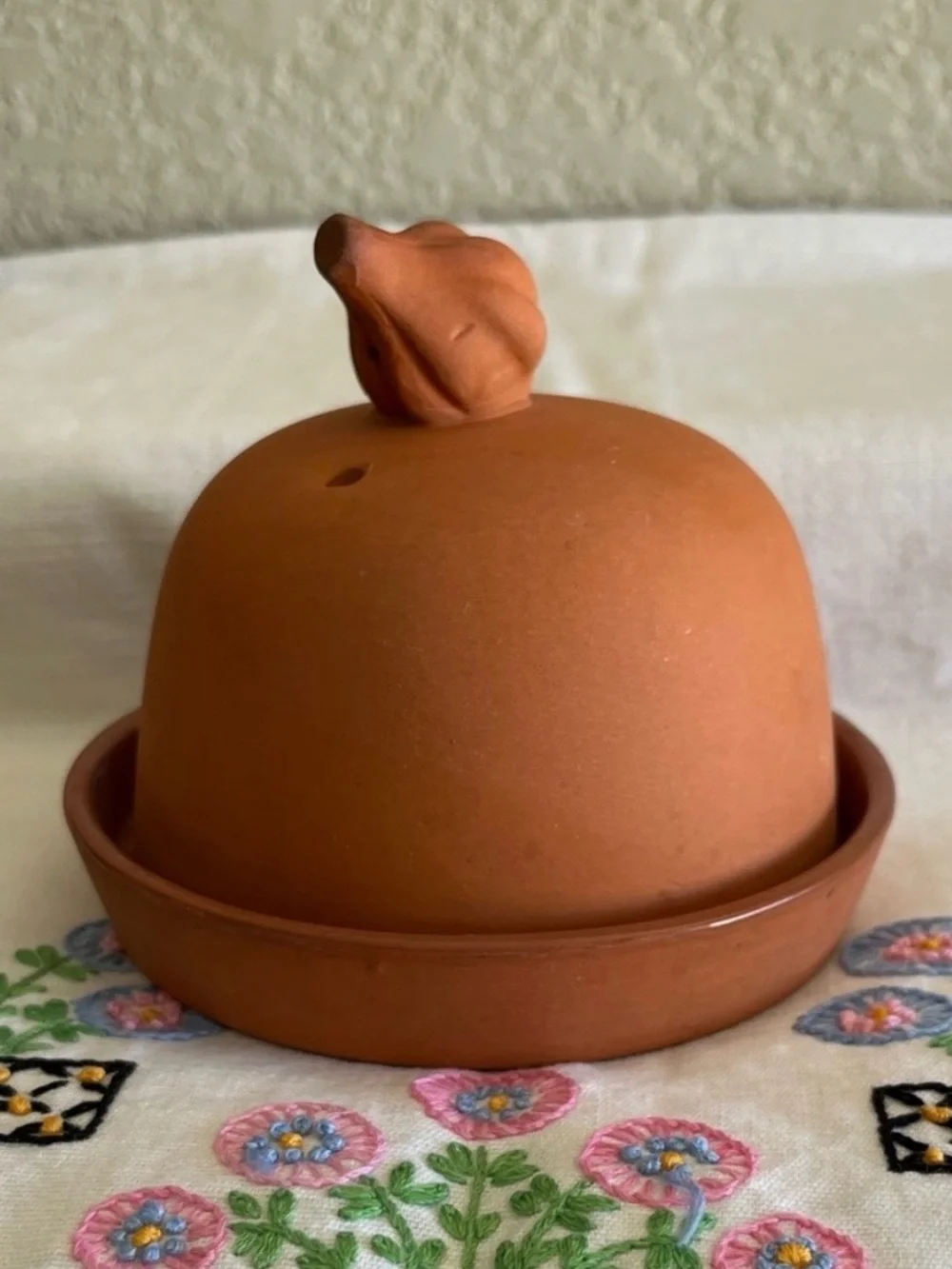 Vintage terracotta garlic