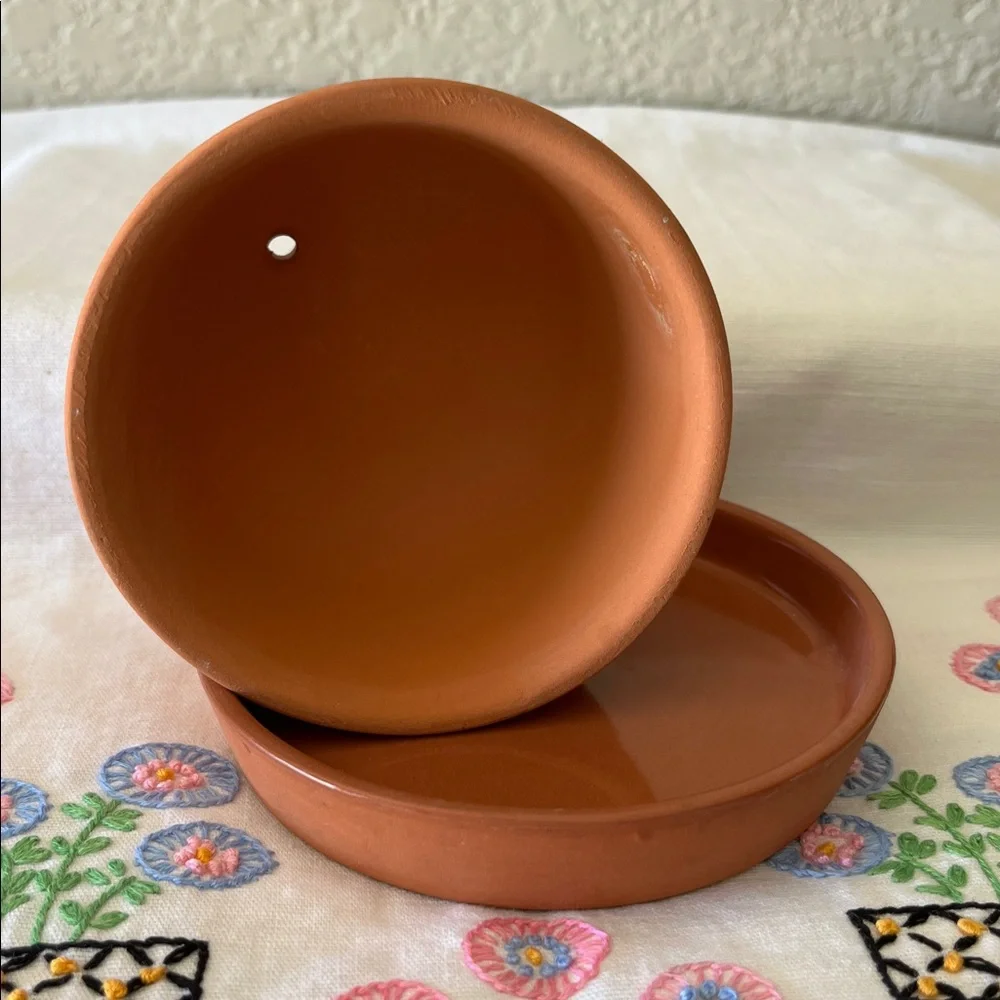 Vintage terracotta garlic