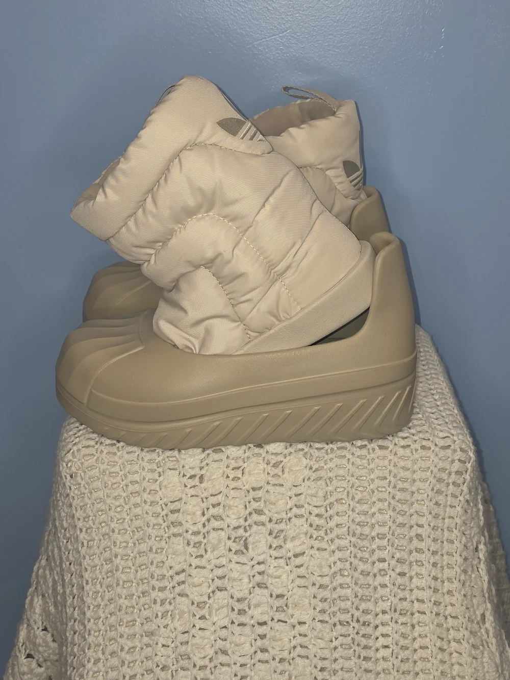 adidas Originals Adifom Superstar Convertible Winter Boots - Wonder Beige - NWOB