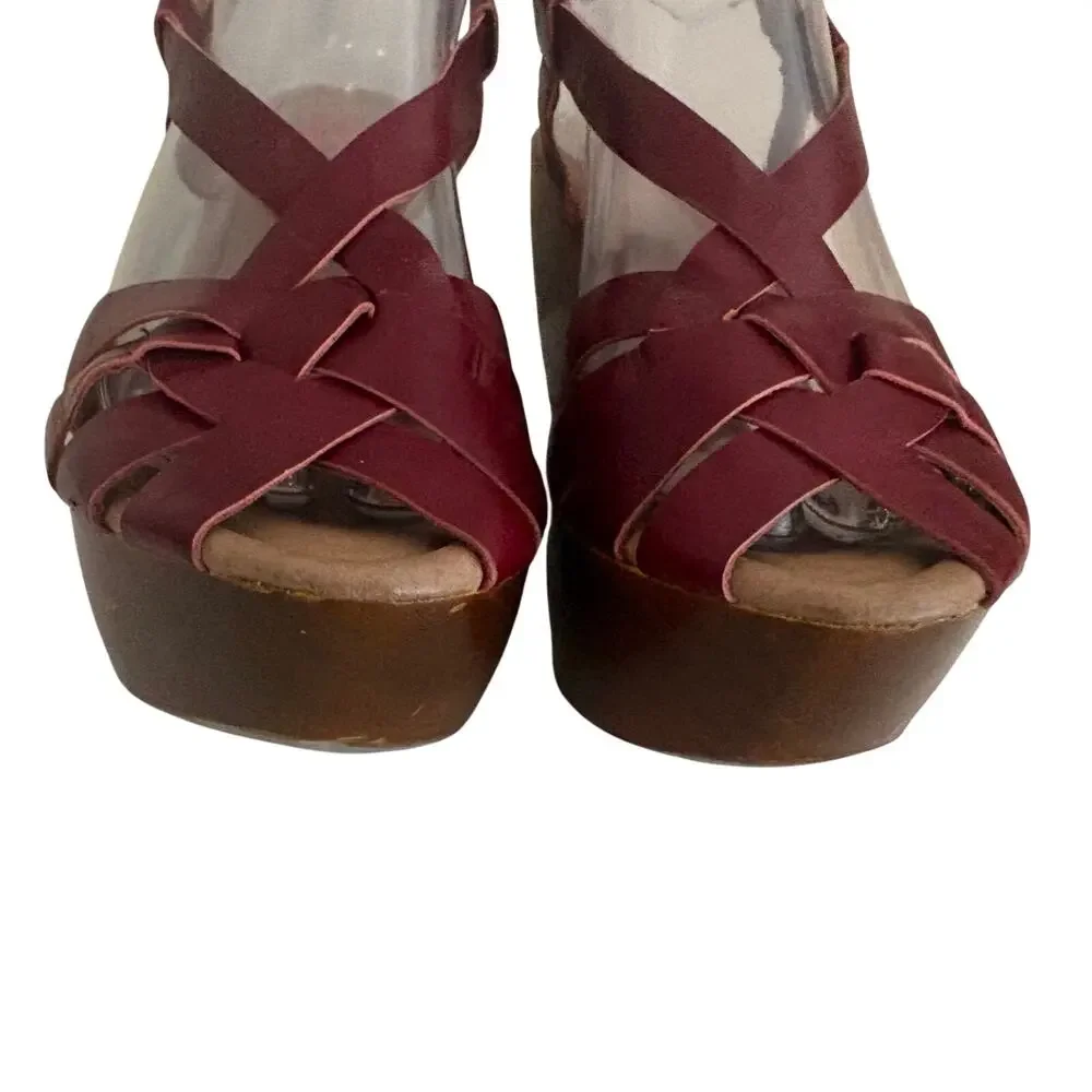Miz Mooz basketweave leather