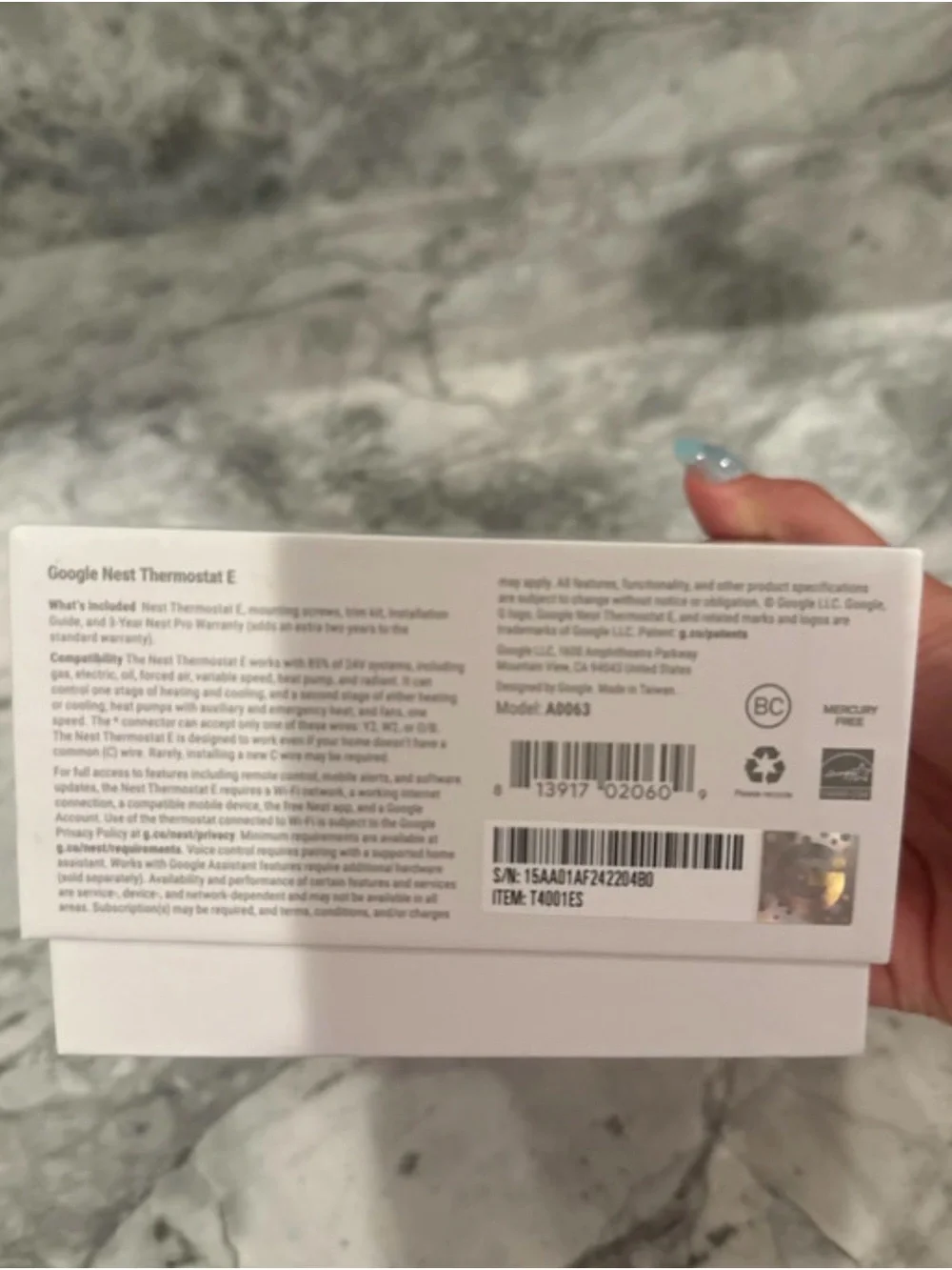 google nest thermostat