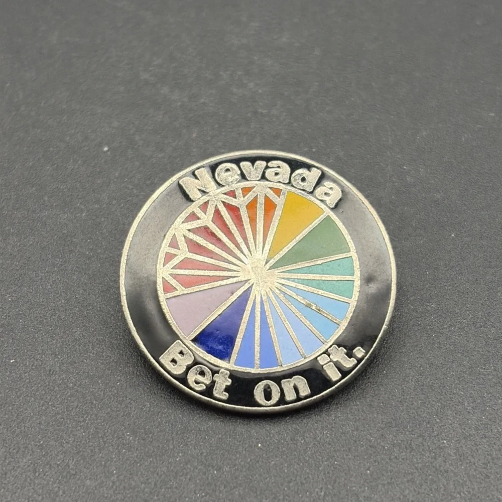 Nevada Bet On It State‎ Motto USA Lapel Hat Pin