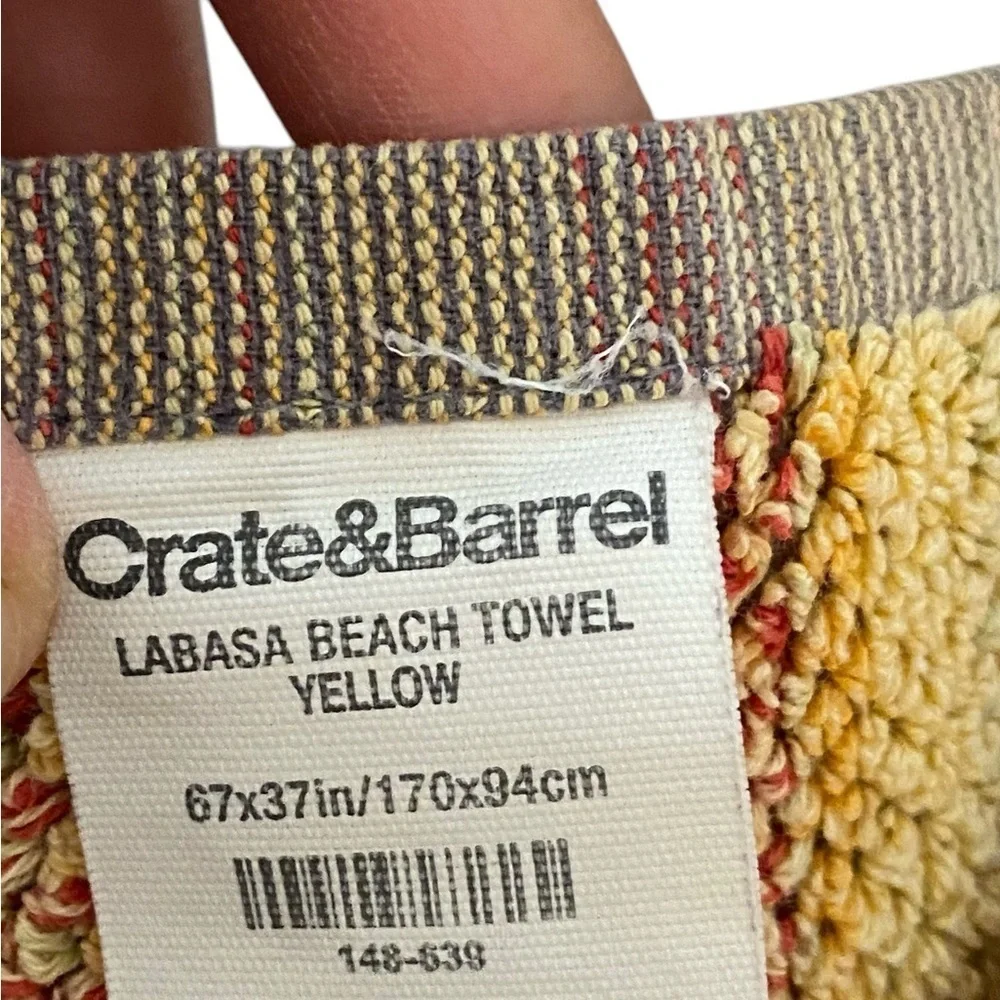 Crate&Barrel oversized orange
