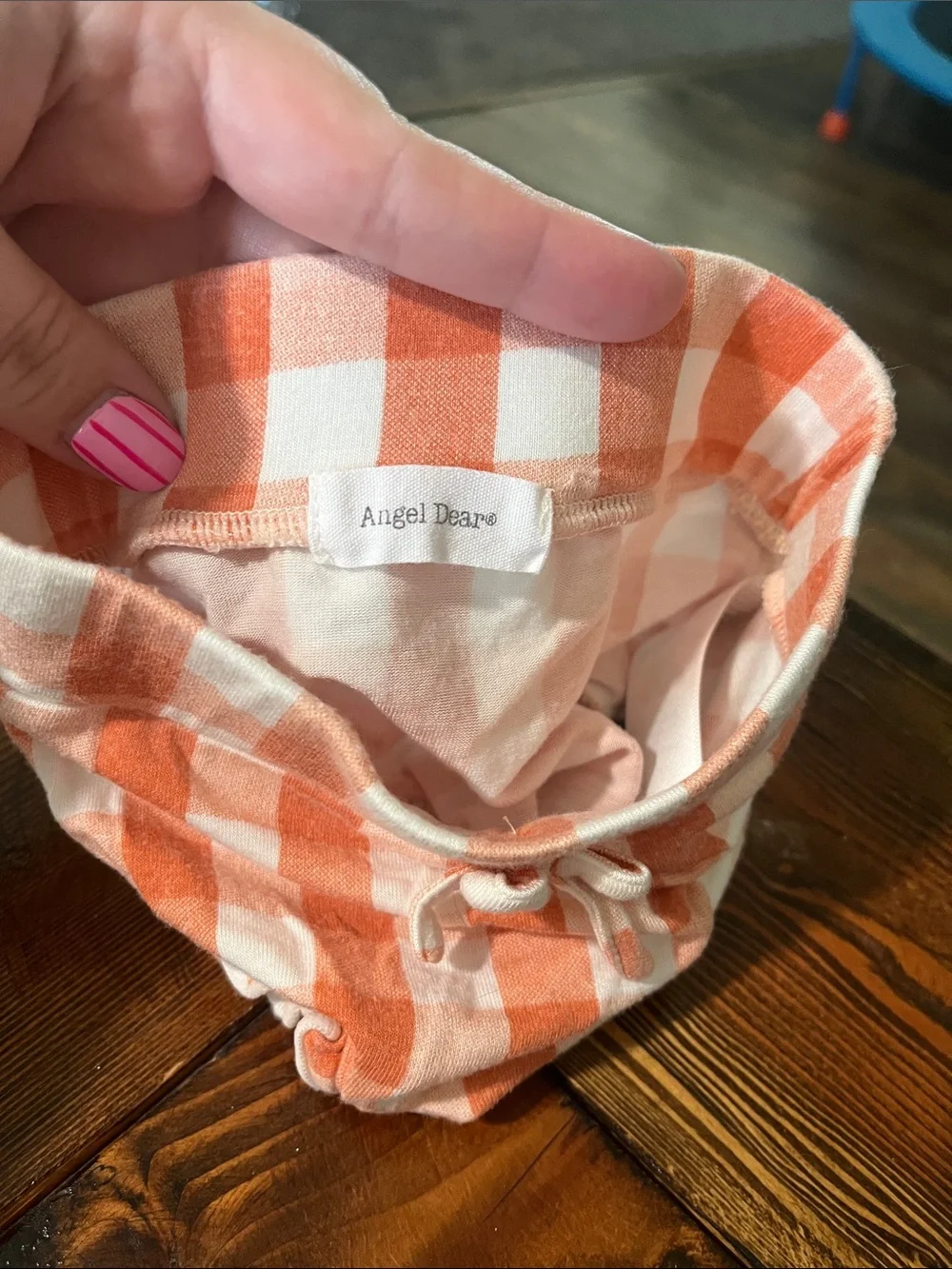 Angel Dear soft gingham