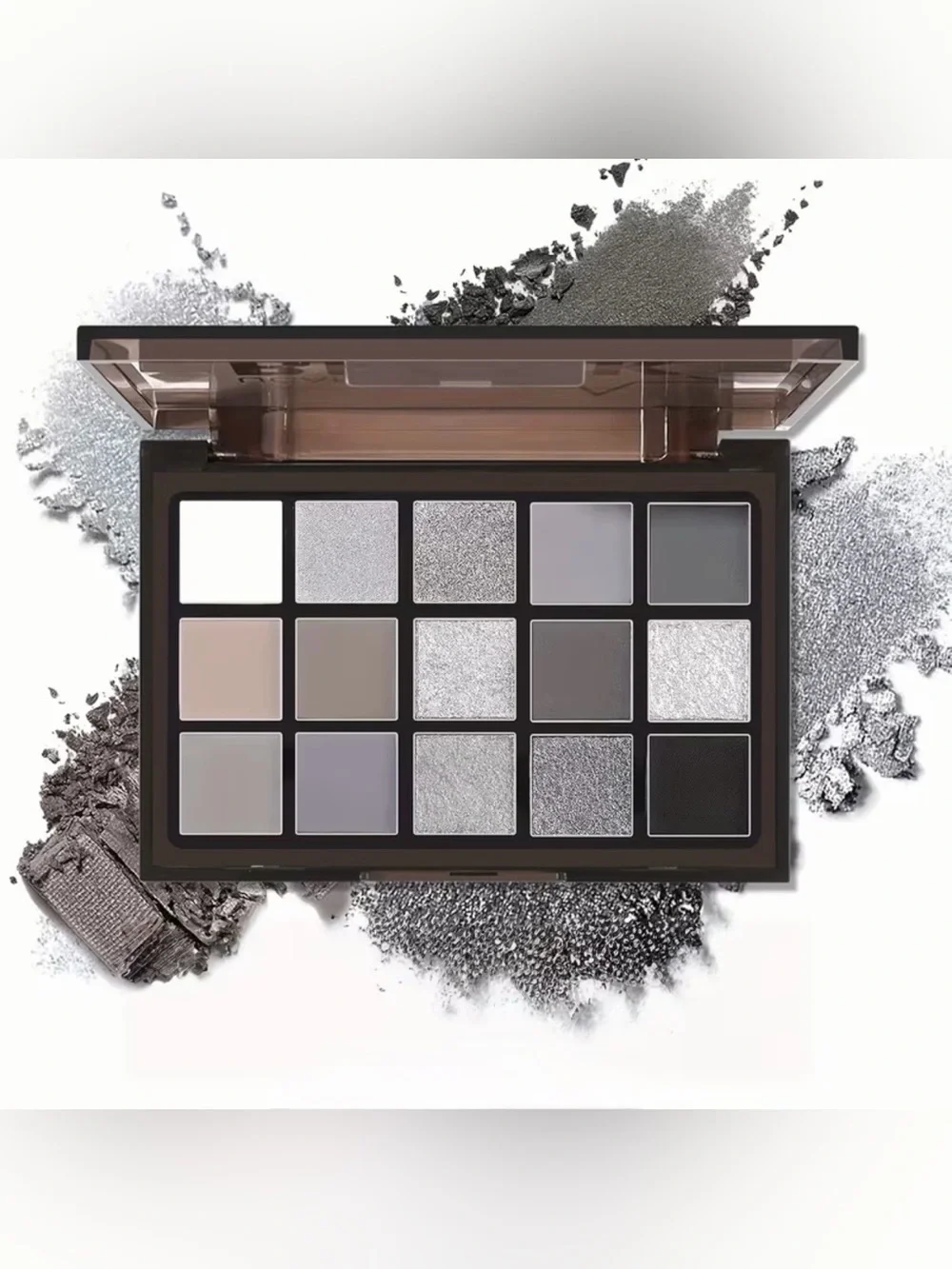 New Beauty Grey & Silver Eyeshadow Palette