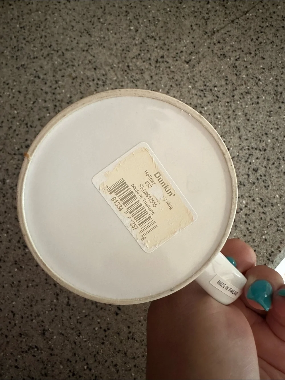 Dunkin Donuts bright white