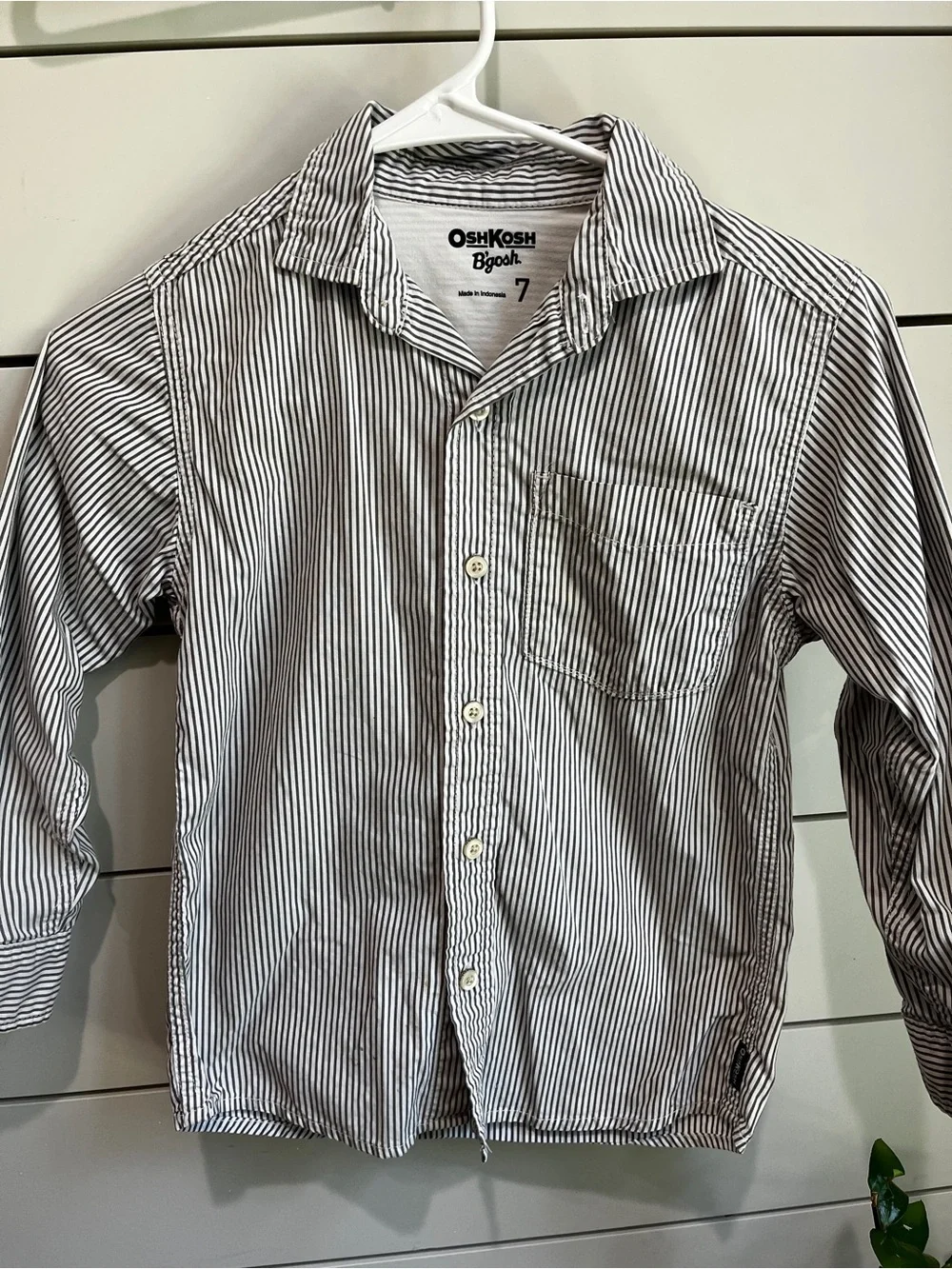 OshKosh B’gosh Boys Size 7 Button Up Shirt Bundle (3) | 100% Cotton