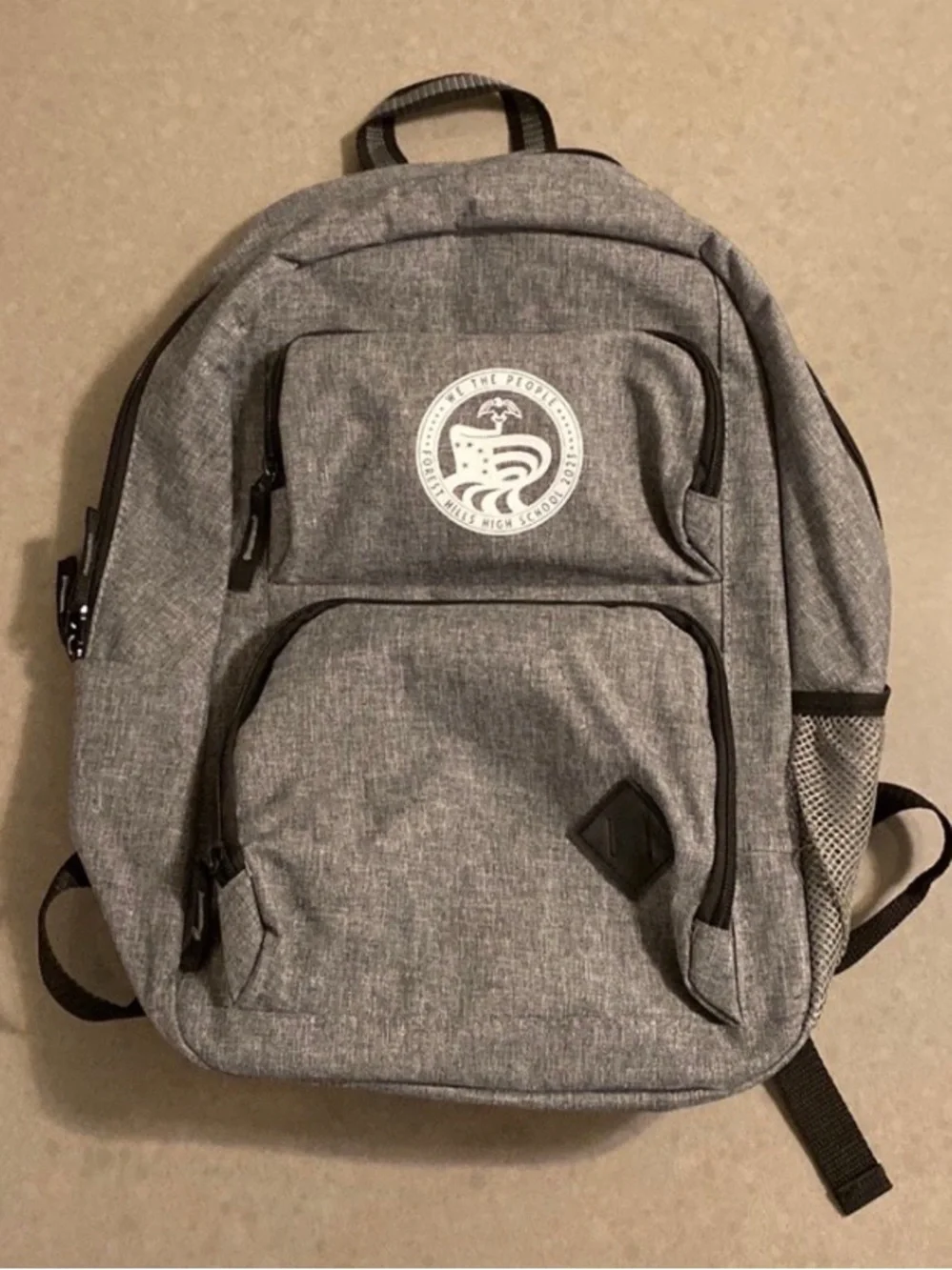 Gray Waterproof Backpack