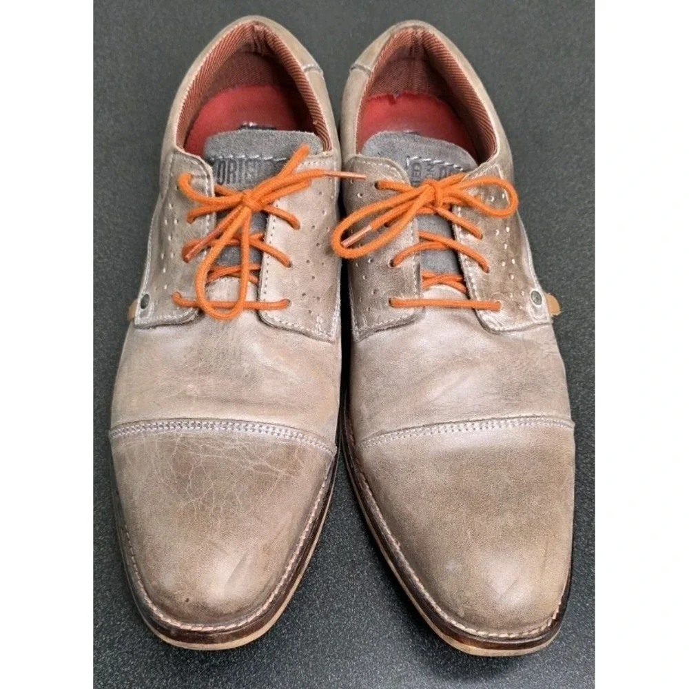 Bullboxer Brevos Oxford Loafer‎ Leather Brown Lace Up Men 10 Business Casual