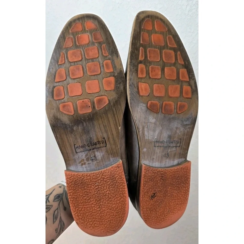 Bullboxer Brevos Oxford Loafer‎ Leather Brown Lace Up Men 10 Business Casual