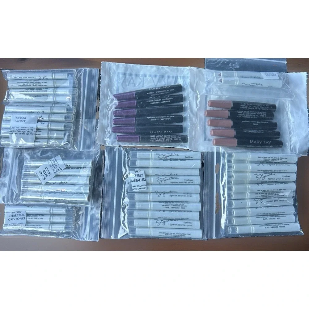 Mary Kay Lot Of 55 Eye Liner Samples Discontinued Signature Taupe Steely Slate +