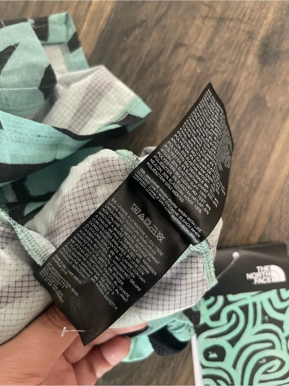 The North Face mint green