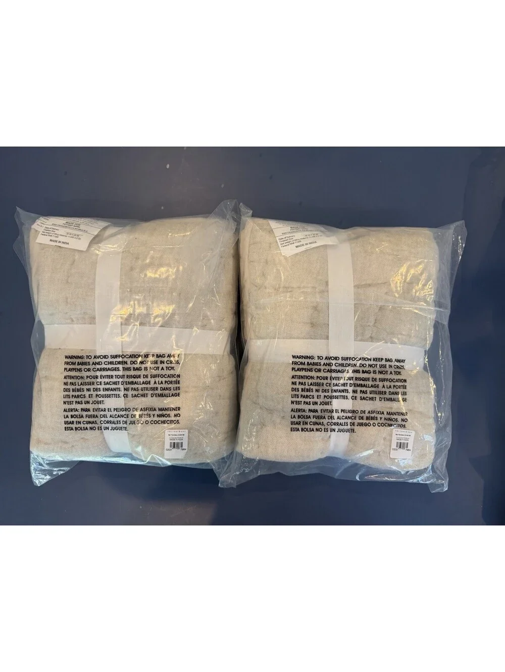 New Set Of 2 PotteryBarn Cloud Linen King Shams Flax New Sealed