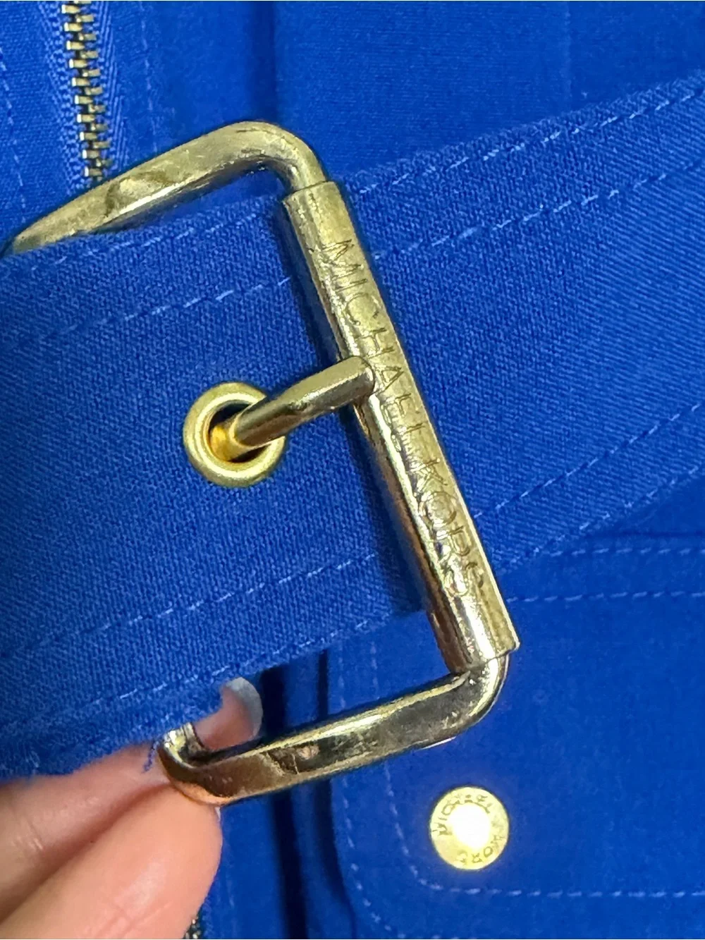 Michael Kors polished cobalt